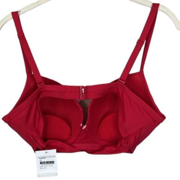 Sea Level Cross Front Red Bikini Top Size 8 - Picture 5 of 12